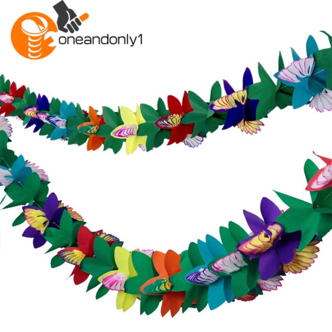 Vòng Hoa Giấy Nhiệt Đới Treo Tường Trang Trí Tiệc Tùng