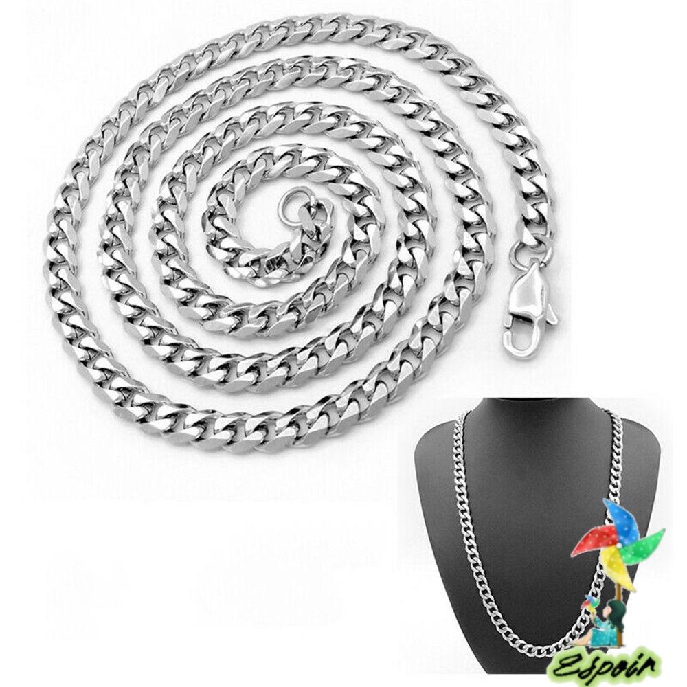 ESPO Dây Chuyền Xích 5 / 7 / 9 / MM Phong Cách Punk Gothic Cá Tính Dành Cho Nam