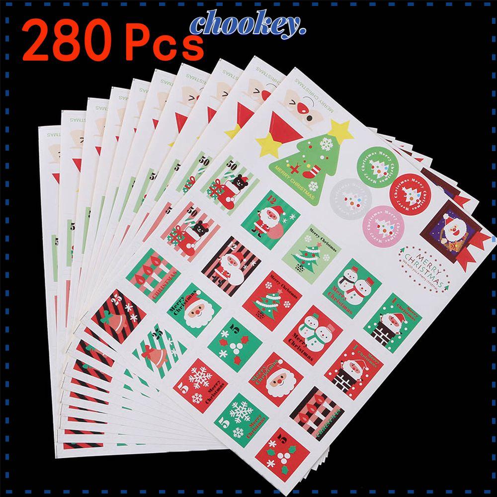 CHOOKEY Bộ 280 Miếng Dán Trang Trí Kiểu Mới