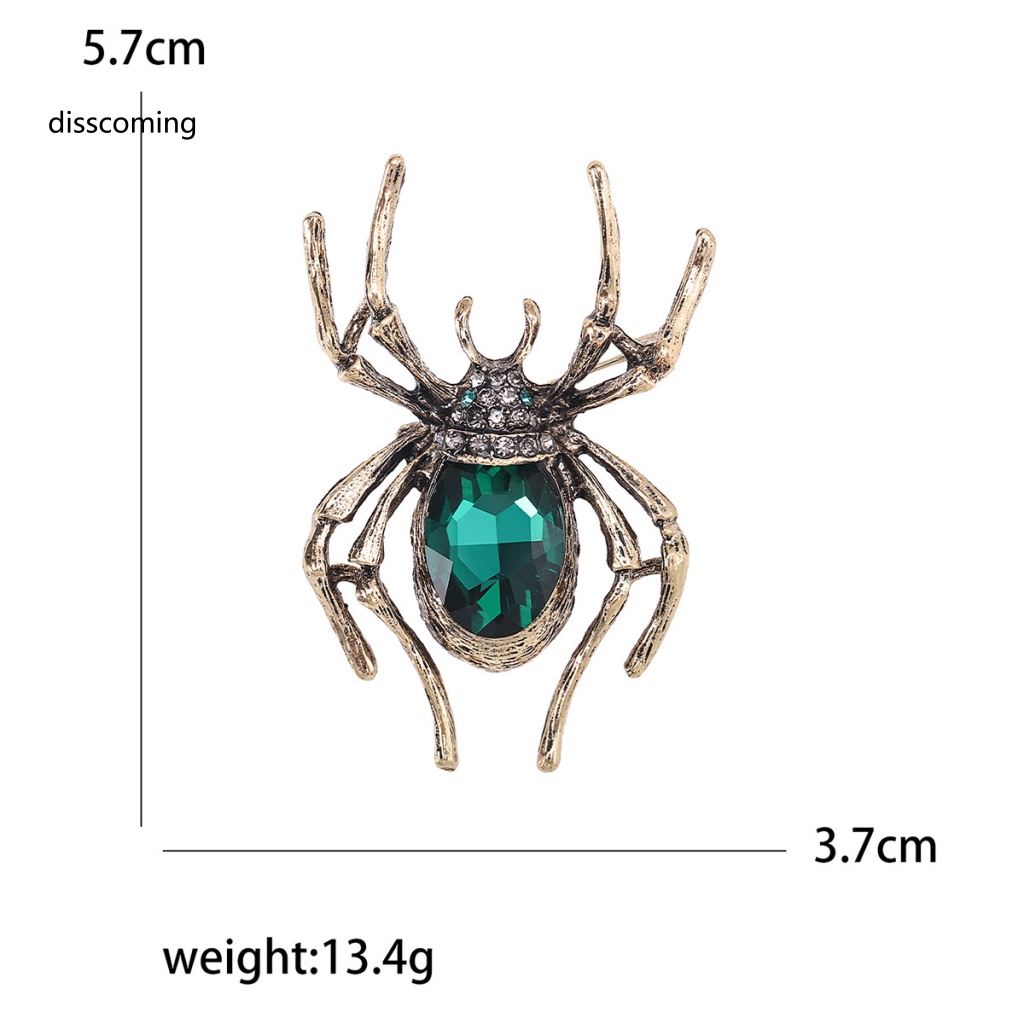 Áo Thun In Hình SL SL SL SL SL Thời Trang Cá Tính| Trâm Cài Áo Hợp Kim Hình Nhện Đính Đá Phong Cách Halloween