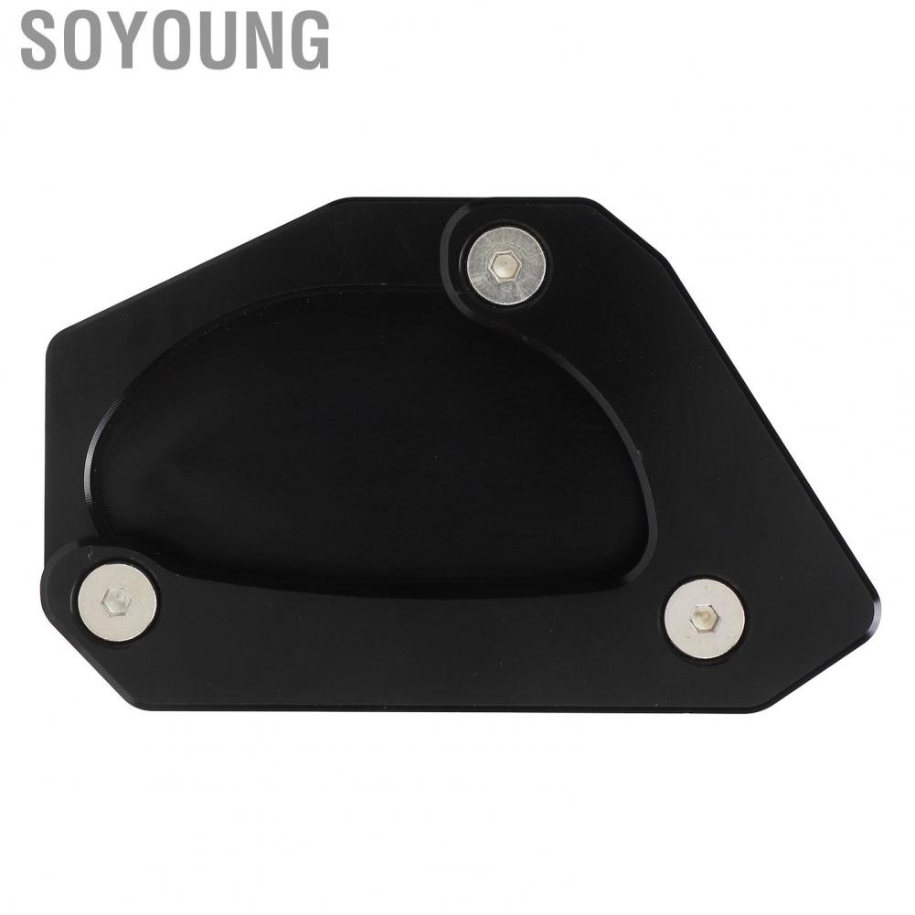 Soyoung Kickstand   Side Stand Extension Pad Aluminium Alloy  Deformation Strong Secure Professional for Motorbike