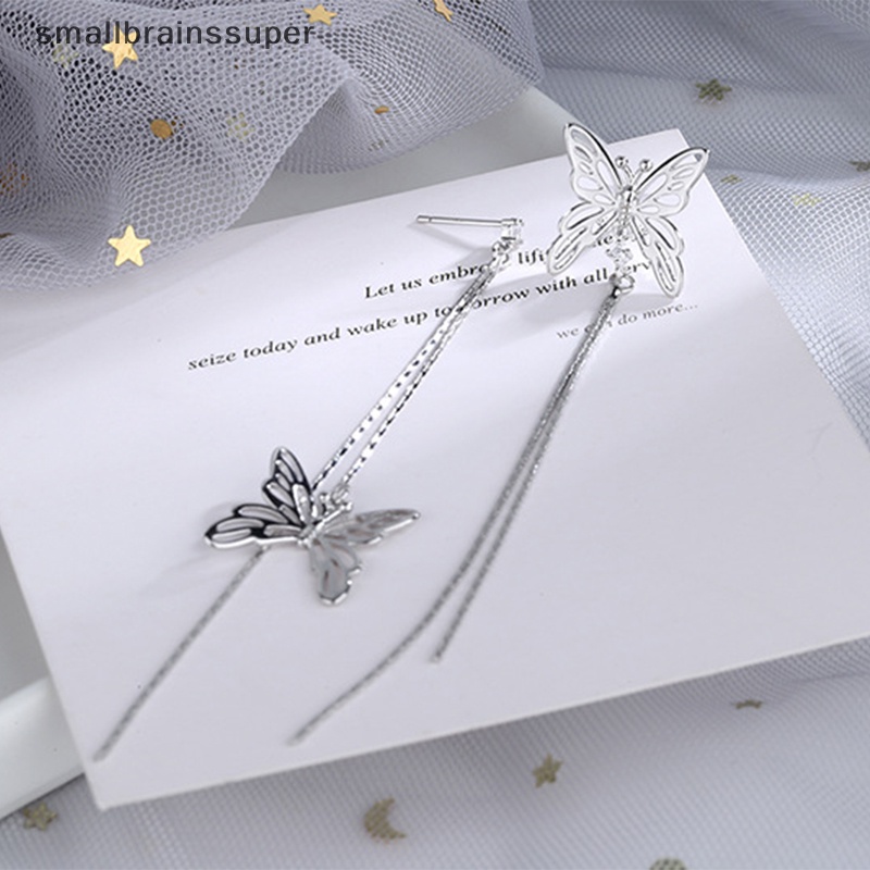 Bông Tai Dáng Dài Hình Bướm Thời Trang Dành Cho Nữ SBS