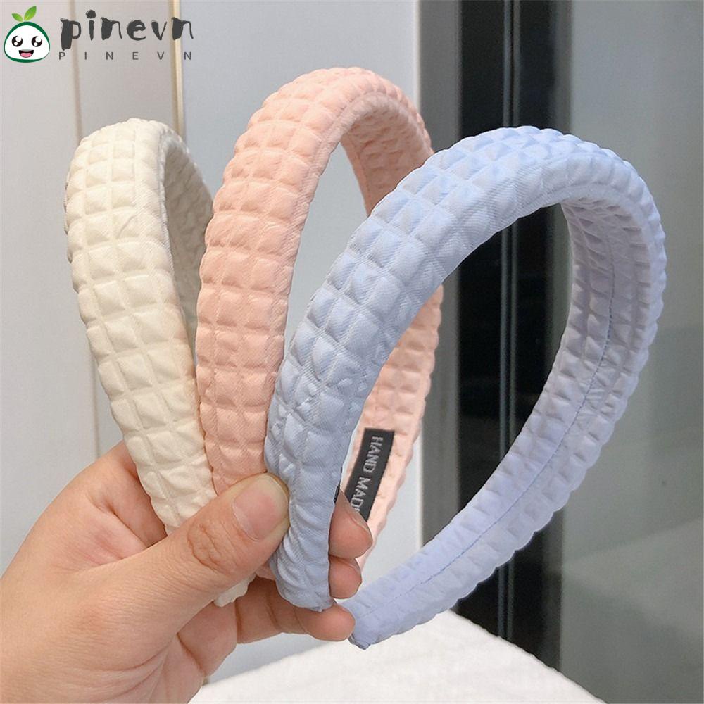 PINEVN Băng Đô Cài Tóc Bằng Xốp Màu Sắc Trơn Tiện Dụng Rửa Mặt / Spa