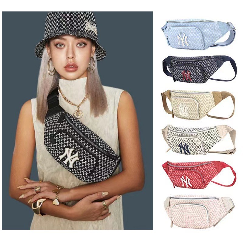 Túi Đeo Trước Ngực Thêu Chữ ny Phong Cách Retro Hàn Quốc Dễ Phối Đồ Cho Nam Nữ