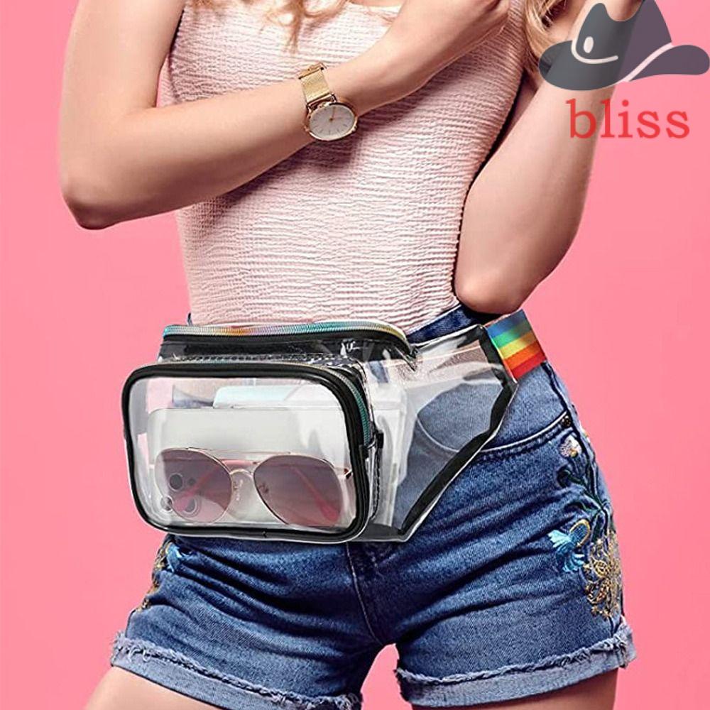 BLISS Túi Đeo Hông Bằng PVC Trong Suốt Đựng Điện Thoại Tiện Dụng Cho Nam Và Nữ