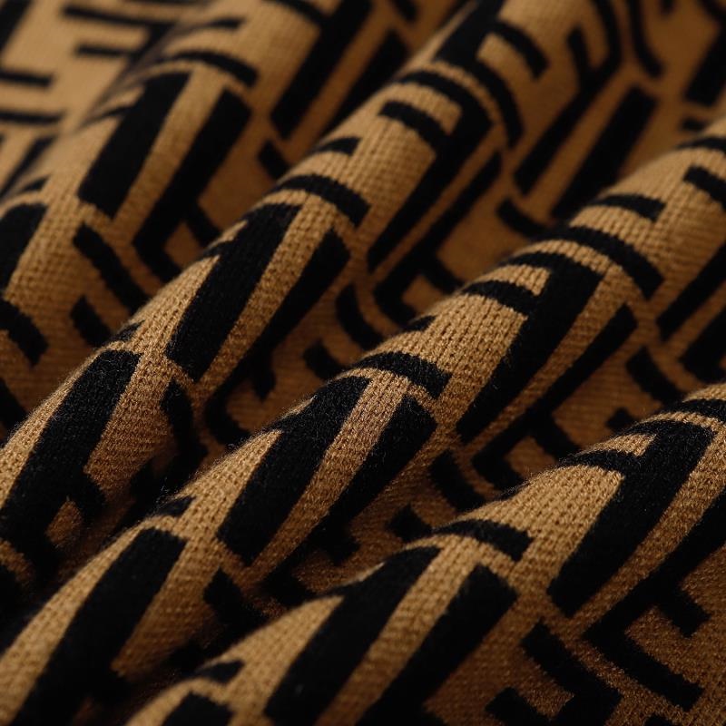 Fe Mới Áo sweater Họa Tiết Dập Nổi Hoa jacquard Xu Hướng Đơn Giản Và Khí Quyển Thời Trang Độc Đáo