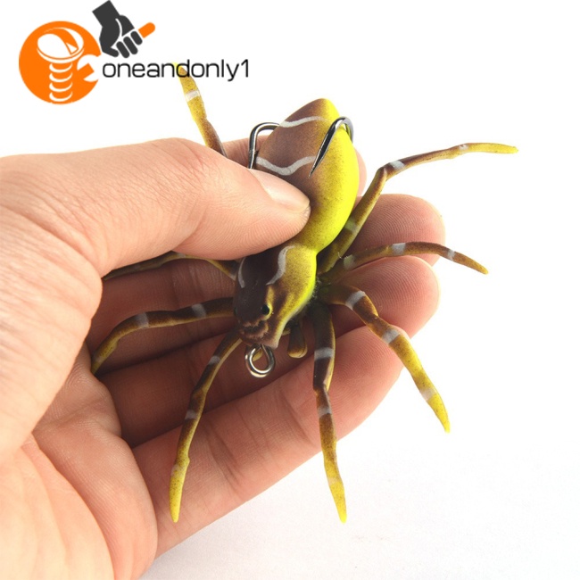 Mồi Câu Cá Giả Hình Nhện Bằng Silicon Mềm 7cm6g