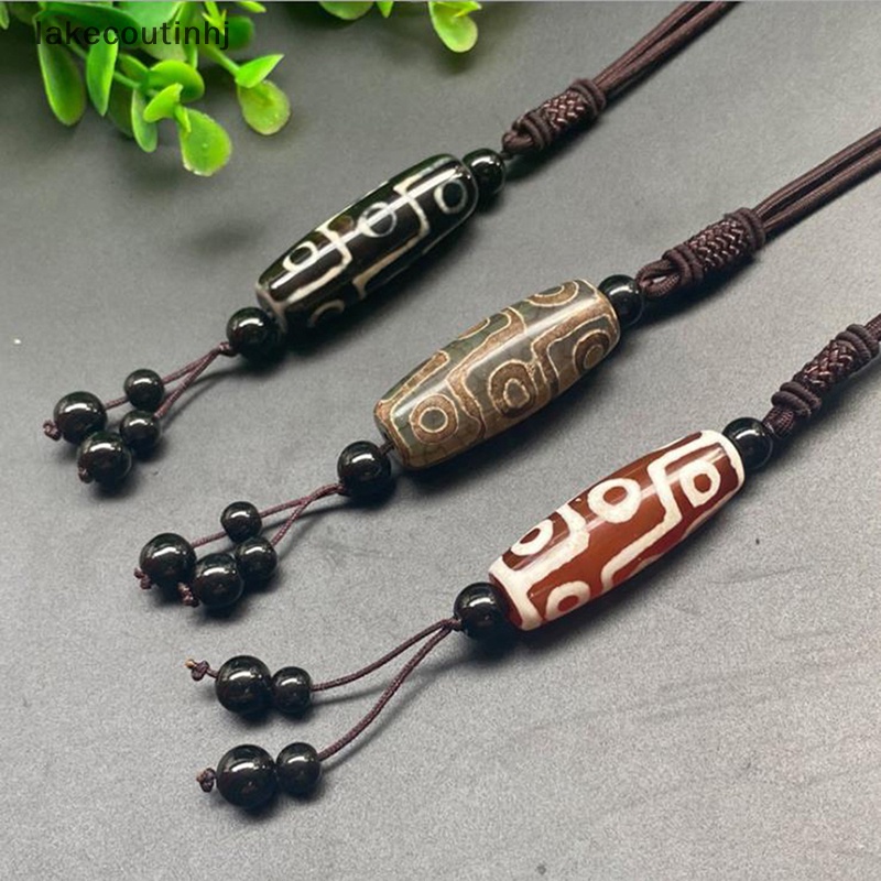 Vòng cổ Mặt Đá Tự Nhiên Phong Cách Tây Tạng Lu Nine Eye Dzi