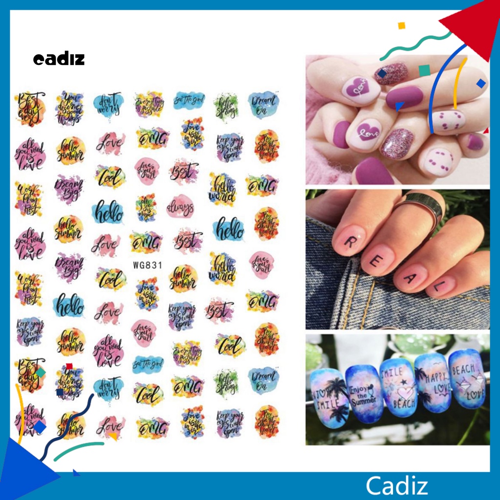 Miếng Dán Trang Trí Móng Tay Tự Dính Không Để Lại Dấu Vết Chủ Đề Ngày Lễ Tình Nhân