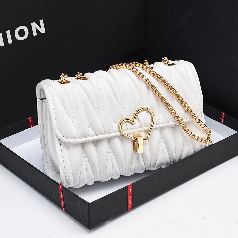 Túi Đeo Chéo Dây Xích Nhỏ Nhắn Phong Cách Hàn Quốc Thời Trang Cho Nữ