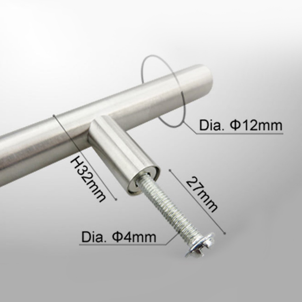 Tay Nắm Ngăn Kéo Tủ Bằng Thép Không Gỉ 12mm Chống Ăn Mòn