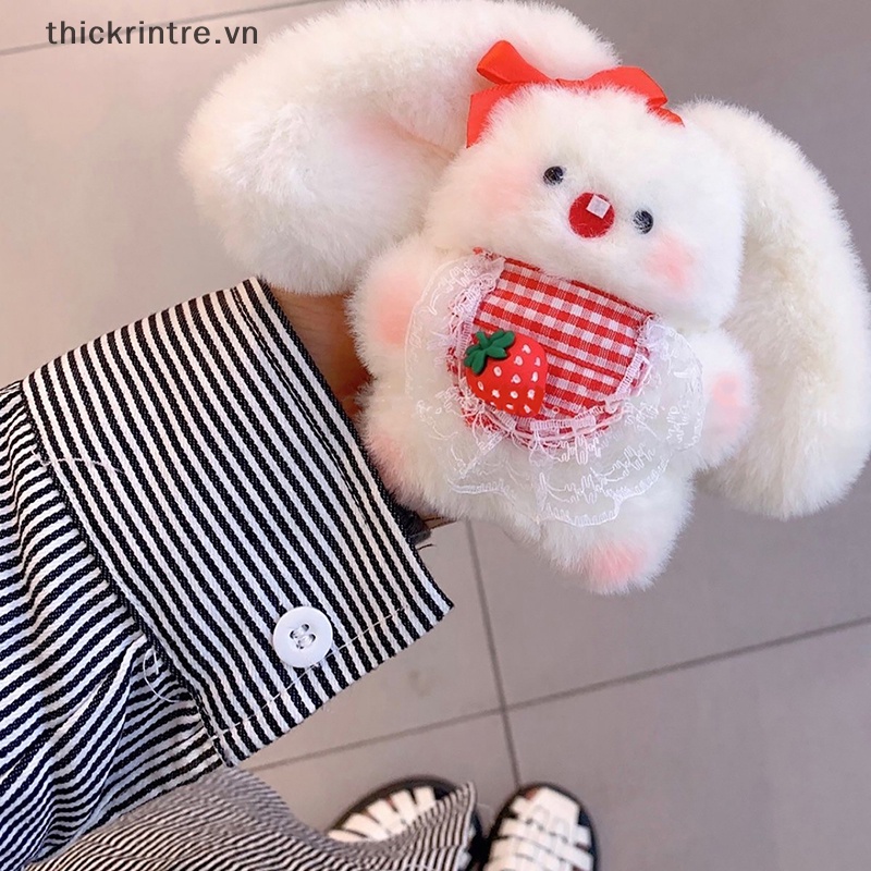 Móc Khóa Thỏ Nhồi Bông Tai To Dễ Thương