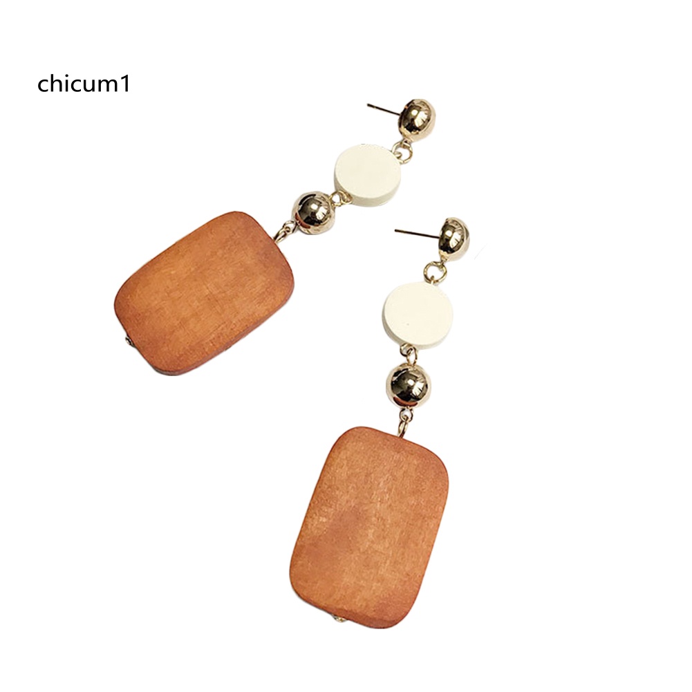 Khuyên Tai Nữ Bằng Gỗ Thời Trang Cổ Điển