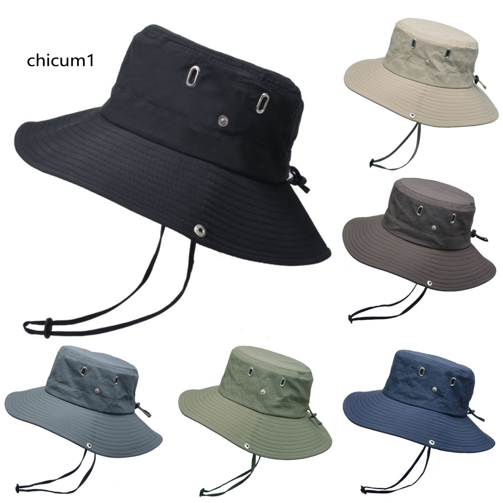 Mũ Tai Bèo Vành Rộng Chống Nắng Màu Sắc Thời Trang Mùa Hè Cho Nam Giới