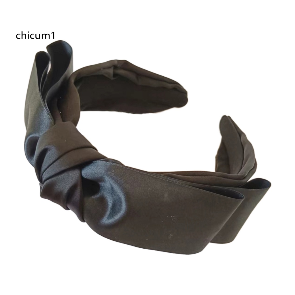 Băng Đô Nơ Bằng Vải Satin Chống Vỡ Thời Trang Thanh Lịch Dễ Phối Đồ Dành Cho Chụp Ảnh