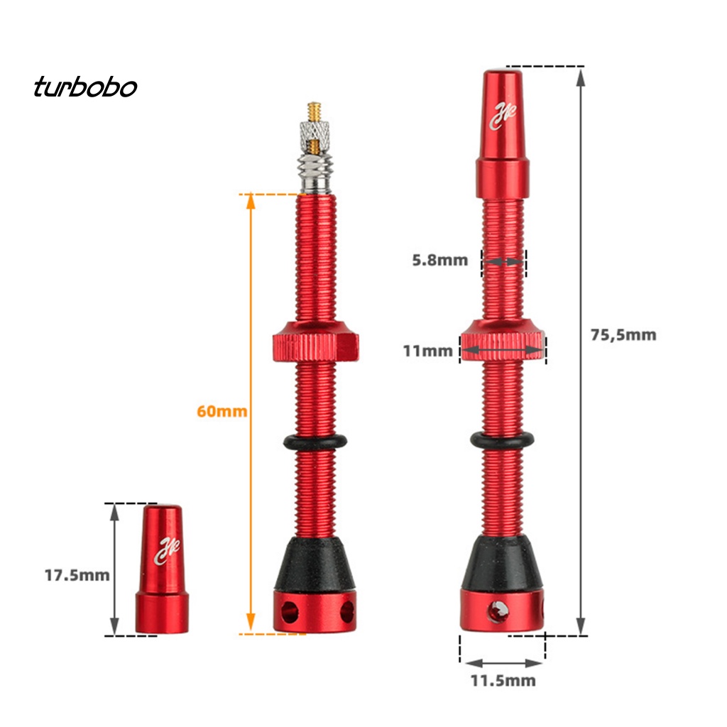 Set 2 Lõi Van Bằng Hợp Kim Nhôm Chống Oxy Hóa Dành Cho Xe Đạp Leo Núi