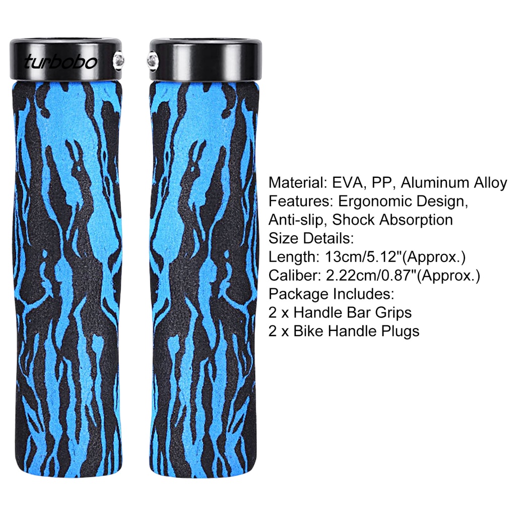 Set 2 Vỏ Bọc Tay Lái Xe Đạp Một Mặt Chống Sốc Chống Bụi Chống Trượt