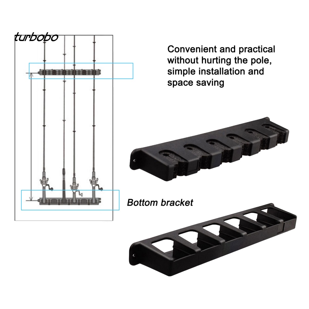 Giá Đỡ Cần Câu Cá Gắn Tường Chống Trượt Tiết Kiệm Không Gian Tiện Lợi