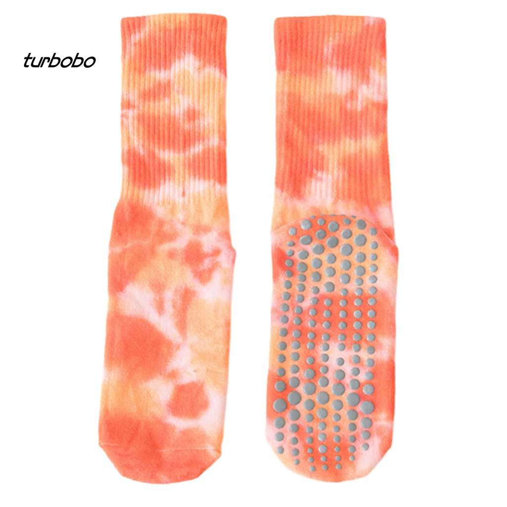 1 Đôi Vớ Yoga Co Giãn Chống Trượt Thấm Hút Mồ Hôi Thoáng Khí Họa Tiết Chấm Bi Dành Cho Nữ