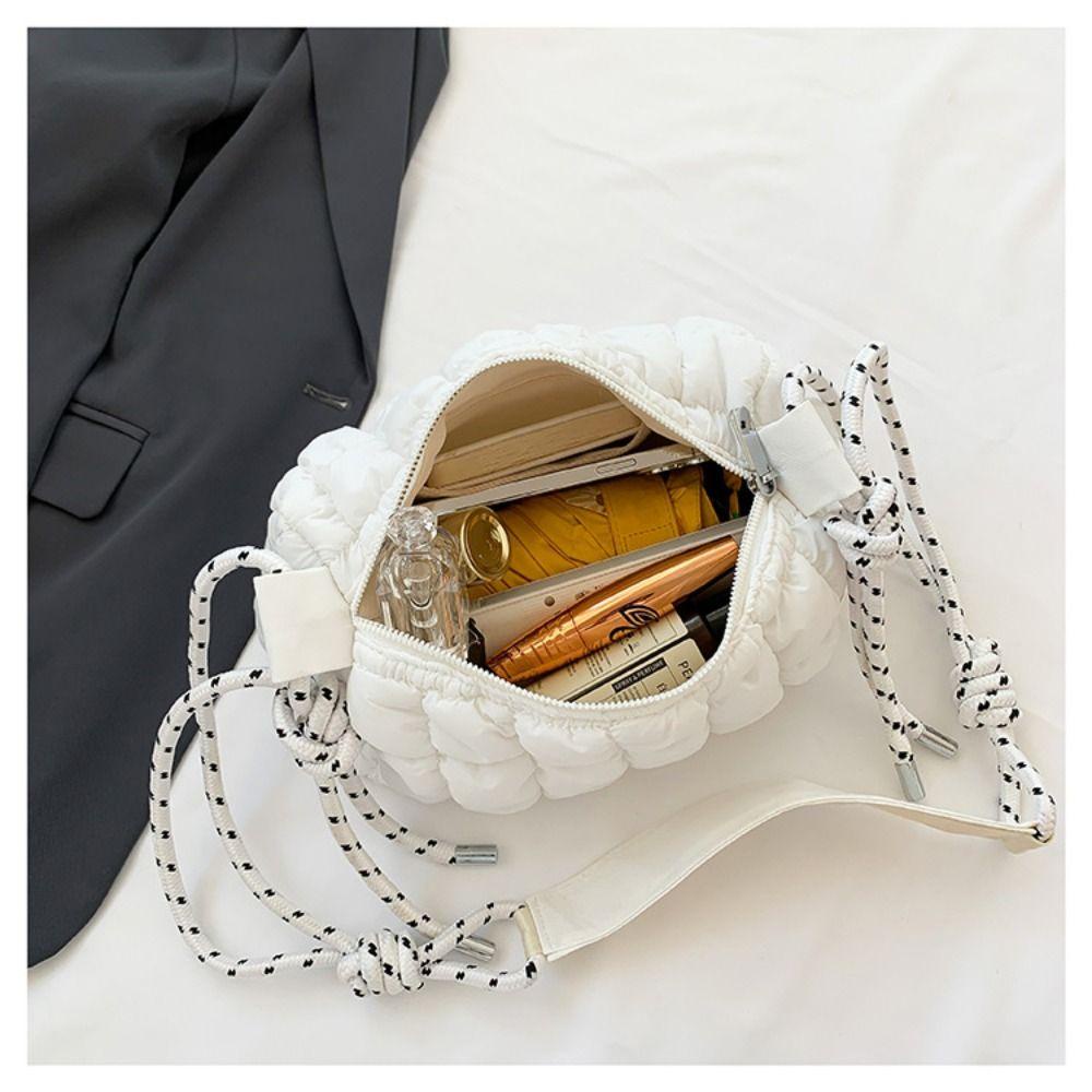 KENT1 Túi Đeo Vai / Xách Tay / Đeo Dưới Cánh Tay Bằng Cotton Gọn Nhẹ Họa Tiết Kẻ Sọc Có Đệm Cotton Giữ Ấm Cho Nữ