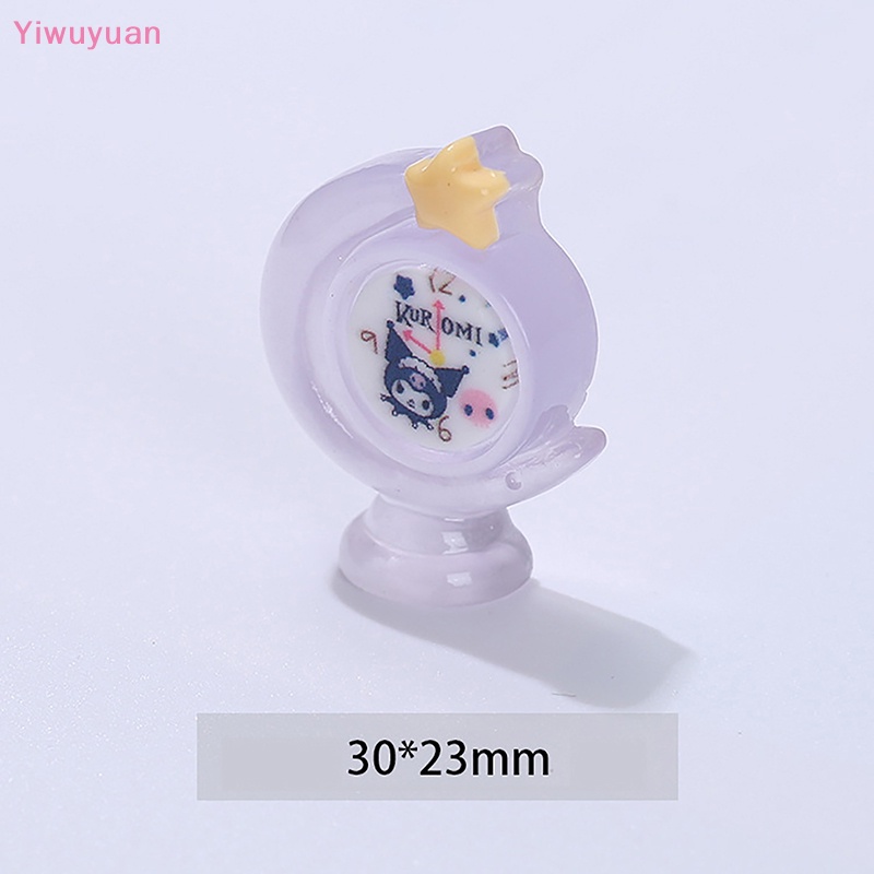 Bộ 5 Đồng Hồ Báo Thức Mini Dạ Quang Trang Trí Nhà Búp Bê DIY Mới