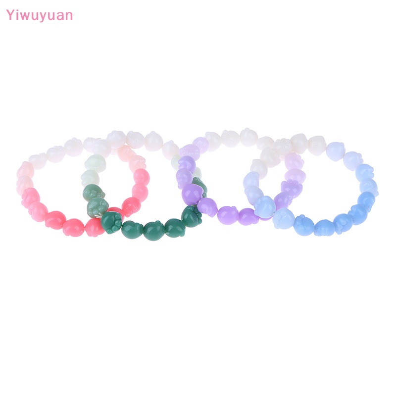 < Yiwuyuan > Vòng Đeo Tay Chuỗi Hạt Màu Gradient Mềm Mại Và Thay Đổi Màu Sắc Dành Cho Bạn Gái Mới