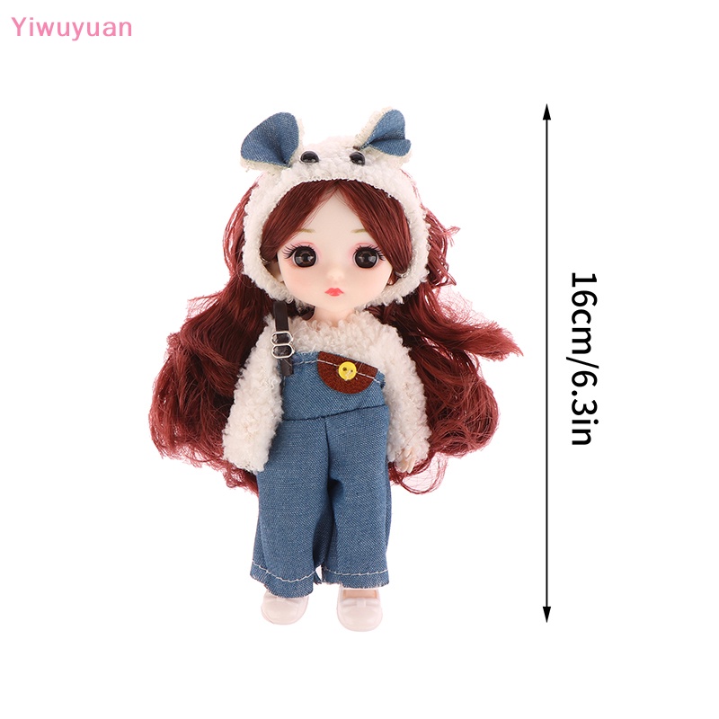 Búp Bê Công Chúa Yiwuyuan > Kích Thước 16CM Dễ Thương Xinh Xắn Làm Quà Tặng Sinh Nhật Cho Bé Gái Mới