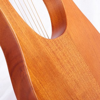 7 string lyre harp wood string instrument with carry bag extra string set and accessaries style
