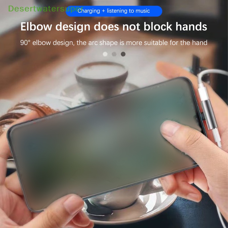 Đầu Chuyển Đổi 2 Trong 1 Từ Giác Cắm Type-C Sang Cổng Cắm 3.5mm