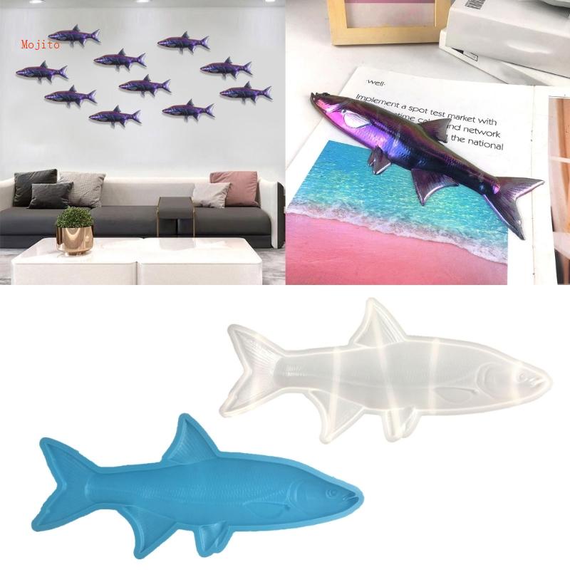 Khuôn Làm Trang Sức Hình Cá Mập Biển Bằng Nhựa Epoxy Độc Đáo DIY