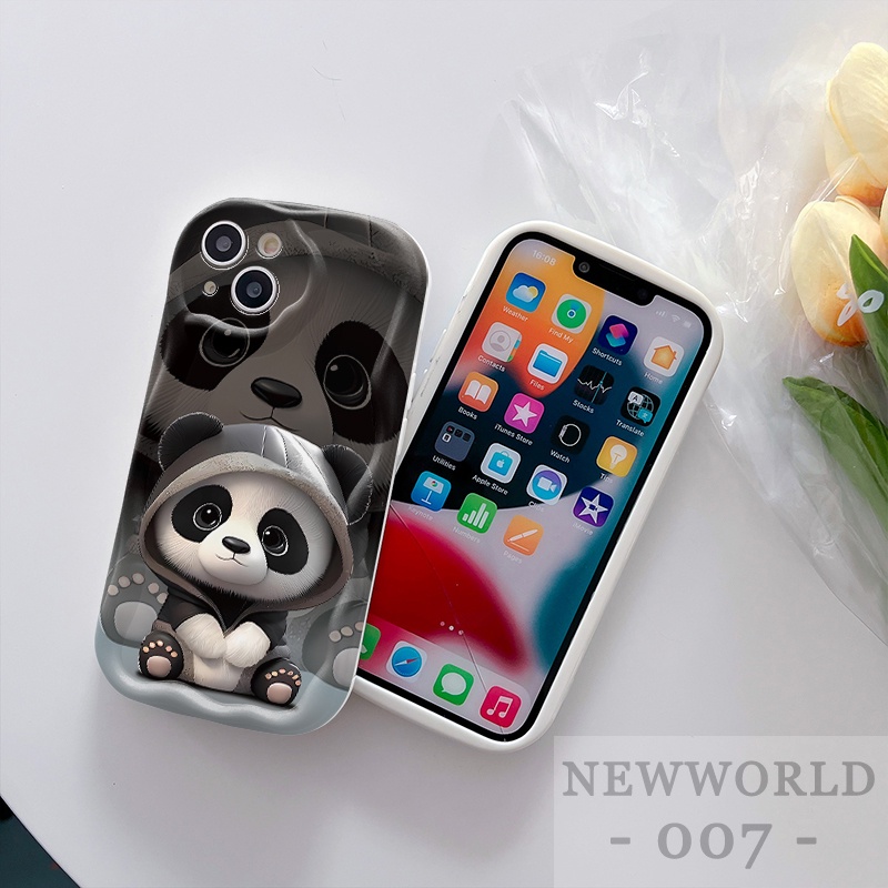 Ốp Điện Thoại Hình Gấu Trúc Cho Redmi A1 A2 9A 9C 10A 10C 9T Note 8 Pro 9 10 11 11S 12 12S 9S 4G 5G Version X3 Nf M3 NY31