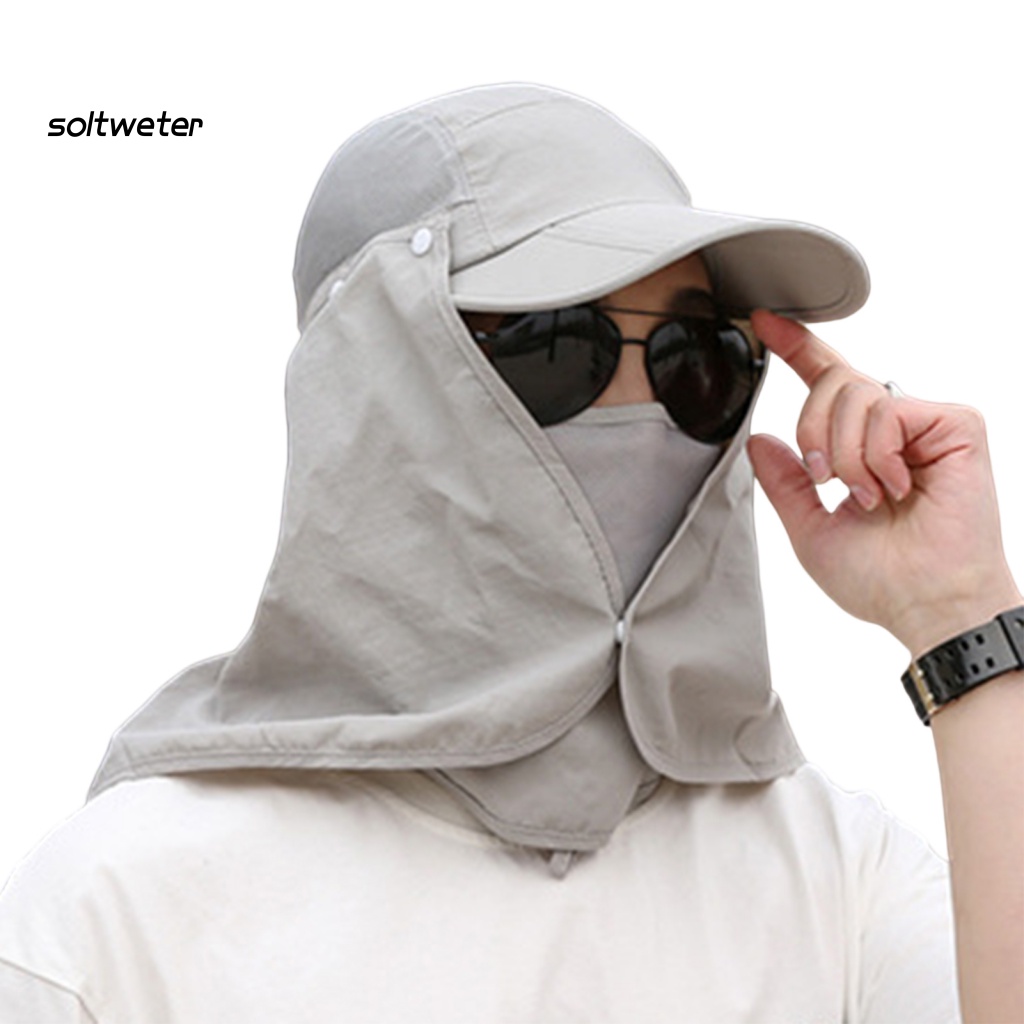 Mũ Trùm Đầu Thoáng Khí Chống Tia UV Chống Gió Mau Khô Dùng Khi Đi Xe Đạp Ngoài Trời