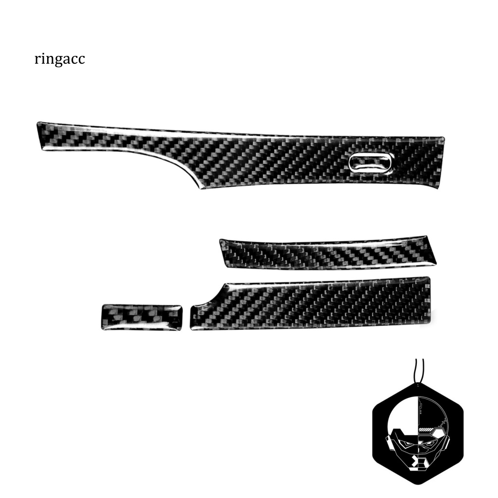 1 Bộ Nhãn Dán Trang Trí Cần Số Tự Dính In Họa Tiết Sợi Carbon Nhỏ Gọn Cho Honda Civic 8th Gen 2006-2011