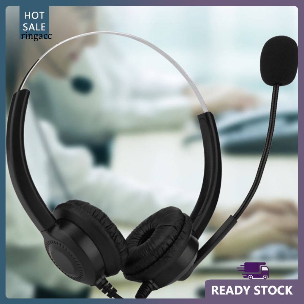 Cặp Tai Nghe Điện Thoại RGA H300D 35mm RJ9 Giảm Tiếng Ồn Chuyên Dụng