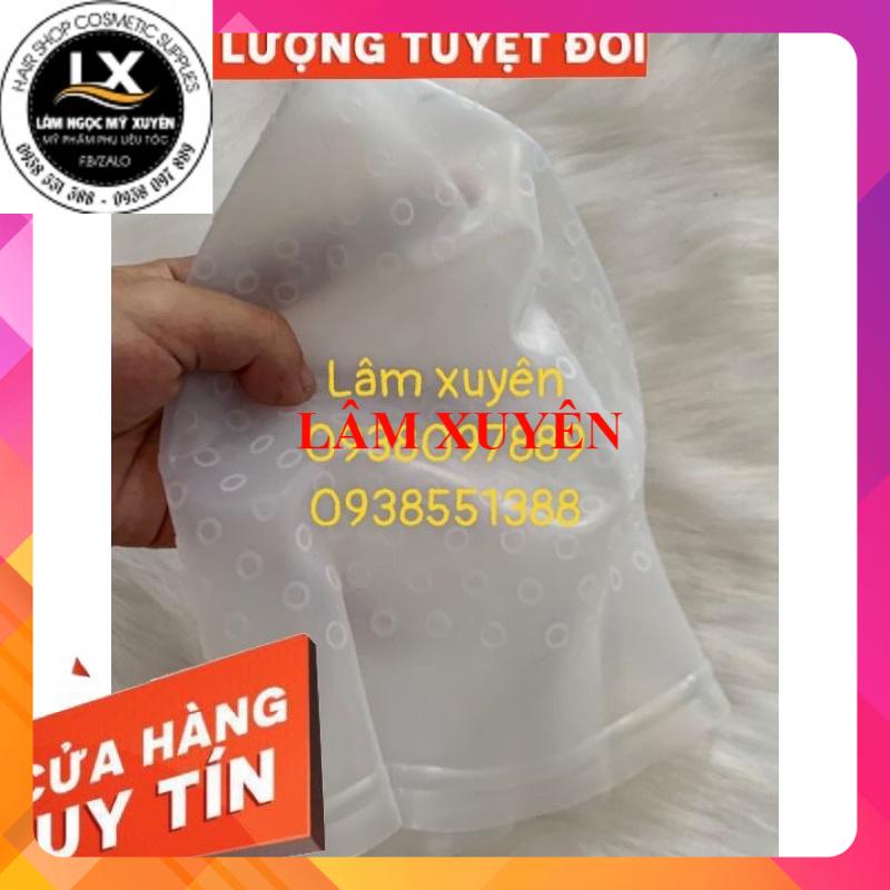 Nón móc light, mũ móc light💯GIÁ RẺ💯Silicon, sử dụng được nhiều lần, có đánh dấu sẵn trên nón, tặng kèm cây móc light🌸🌸🌸🌸
