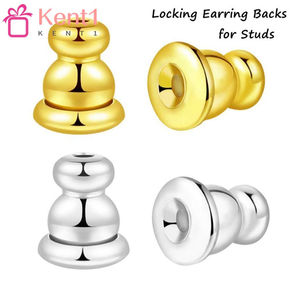 KENT1 Phụ Kiện Trang Sức Bông Tai Mạ Vàng 18k Không Gây Dị Ứng Tiện Dụng Cho Nam Và Nữ