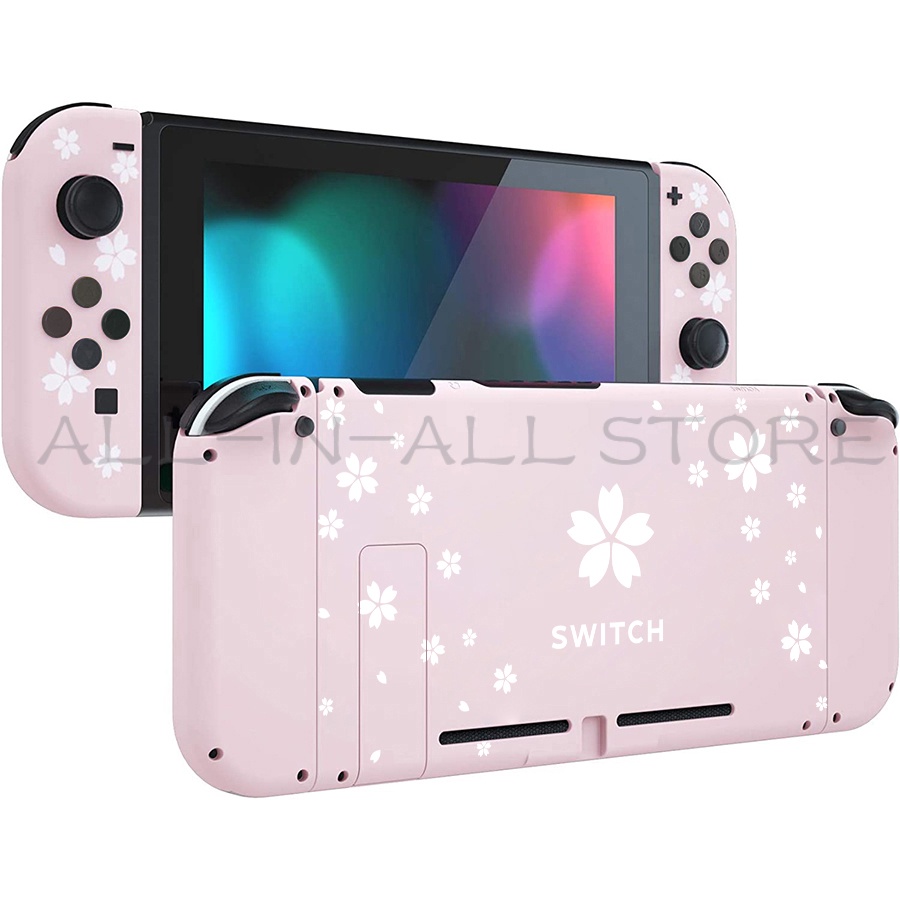 Nintend Switch Cherry Blossoms DIY thay thế Shell Back Plate Joycon Case cho Nintendo Switch Console Controller Accessories