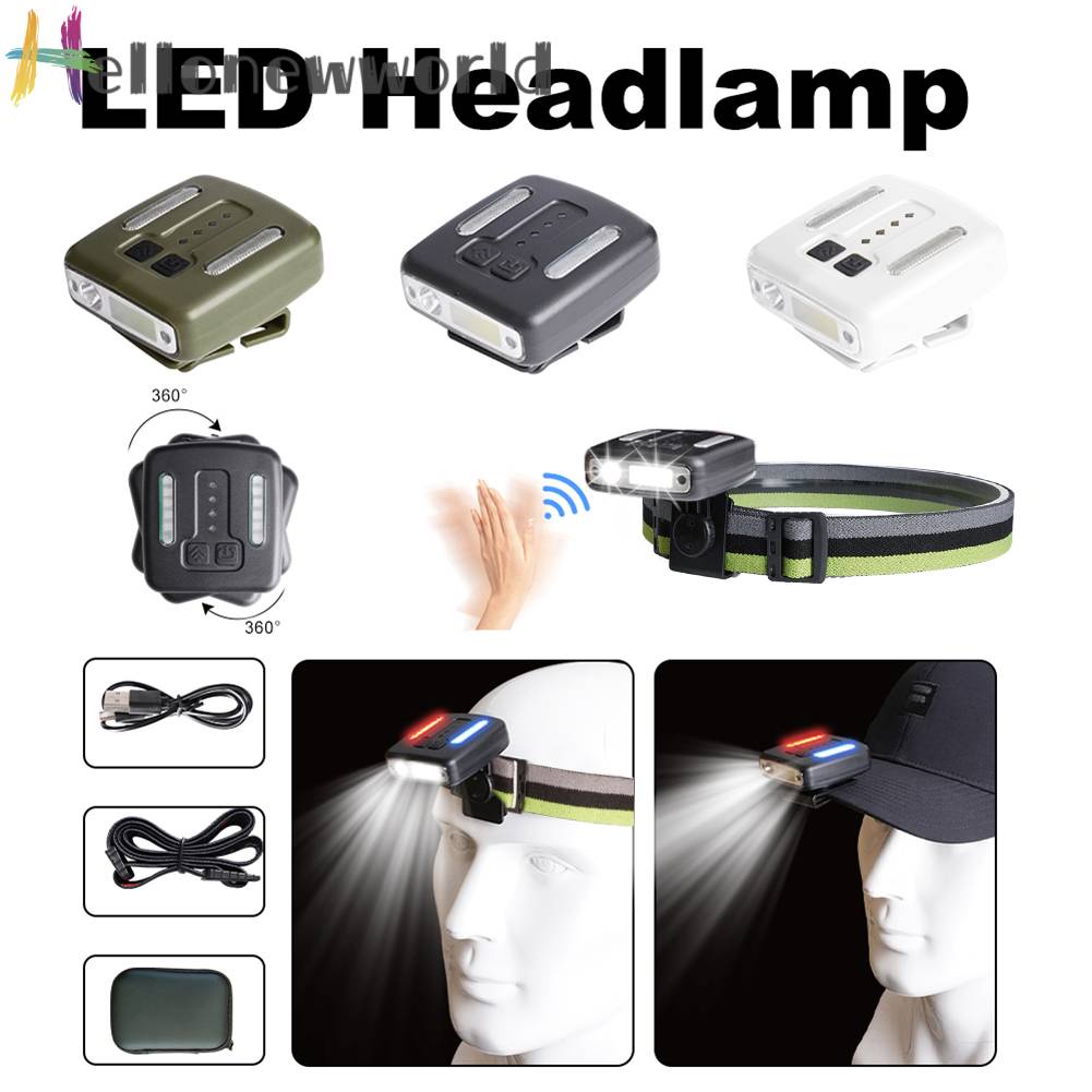 Đèn Pin Đeo Trán 400LM 1200mAh IPX4 Chống Thấm Nước