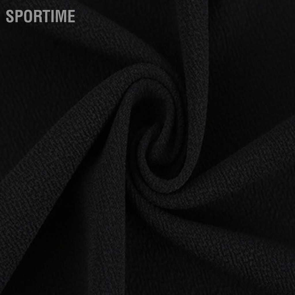 Sportime Áo hoodie nam không tay tập thể dục Vest Top Polyester thân thiện với da Màu rắn