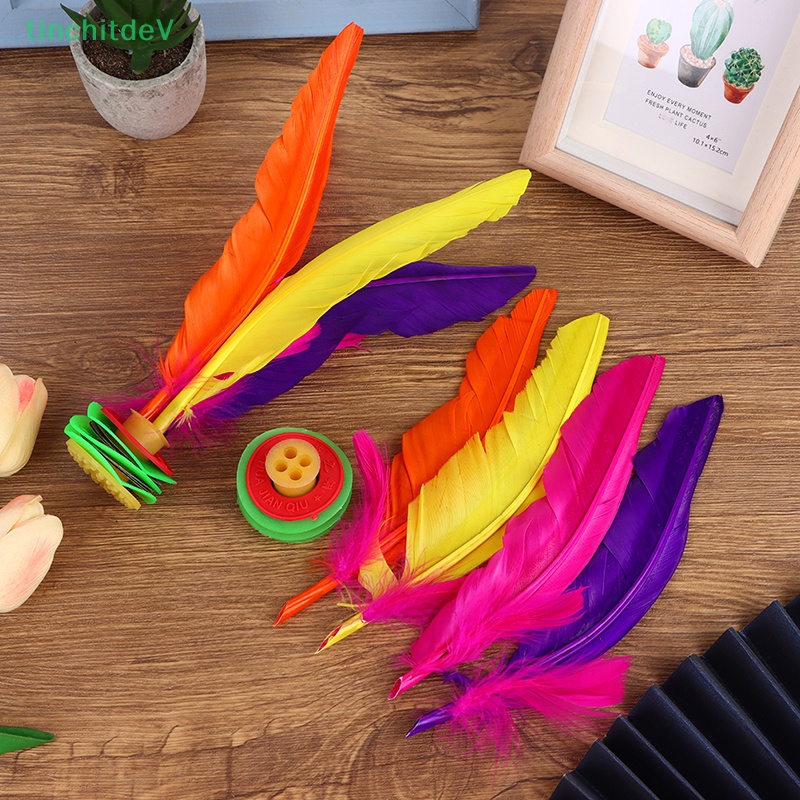 1 Bộ Bàn Đạp Chân Lông Ngỗng Có Thể Tháo Rời Phong Cách Trung Hoa