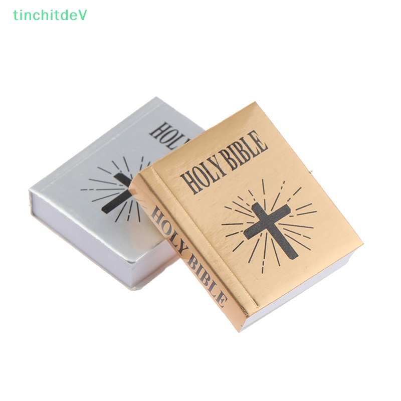 [TinchitdeV] Sách Kinh Thánh Mini Phiên Bản Tiếng Anh 1 / 6 Trang Trí Nhà Búp Bê