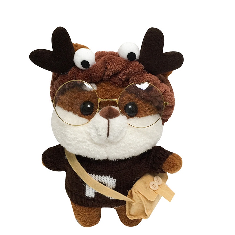 Túi Đeo Chéo Hình Thú Nhồi Bông Nhỏ Dễ Thương Phong Cách Hàn Quốc