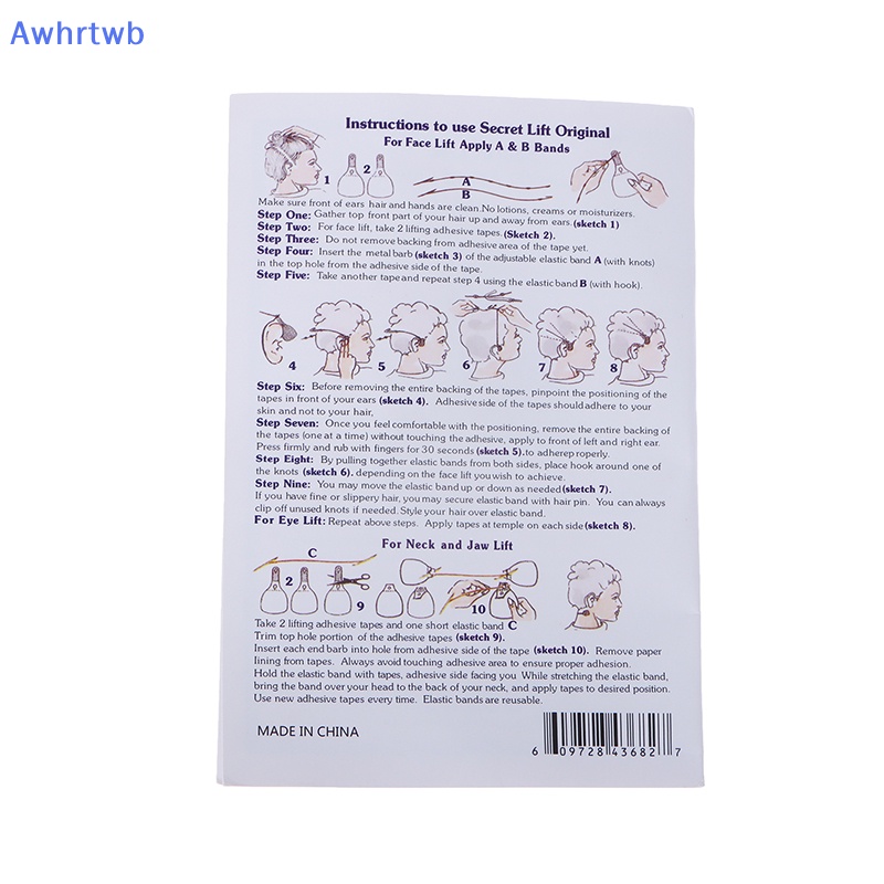 Set 100 Miếng Dán Làm Thon Gọn Mặt Tạo Cằm Chữ V Vô Hình Tiện Dụng Mới