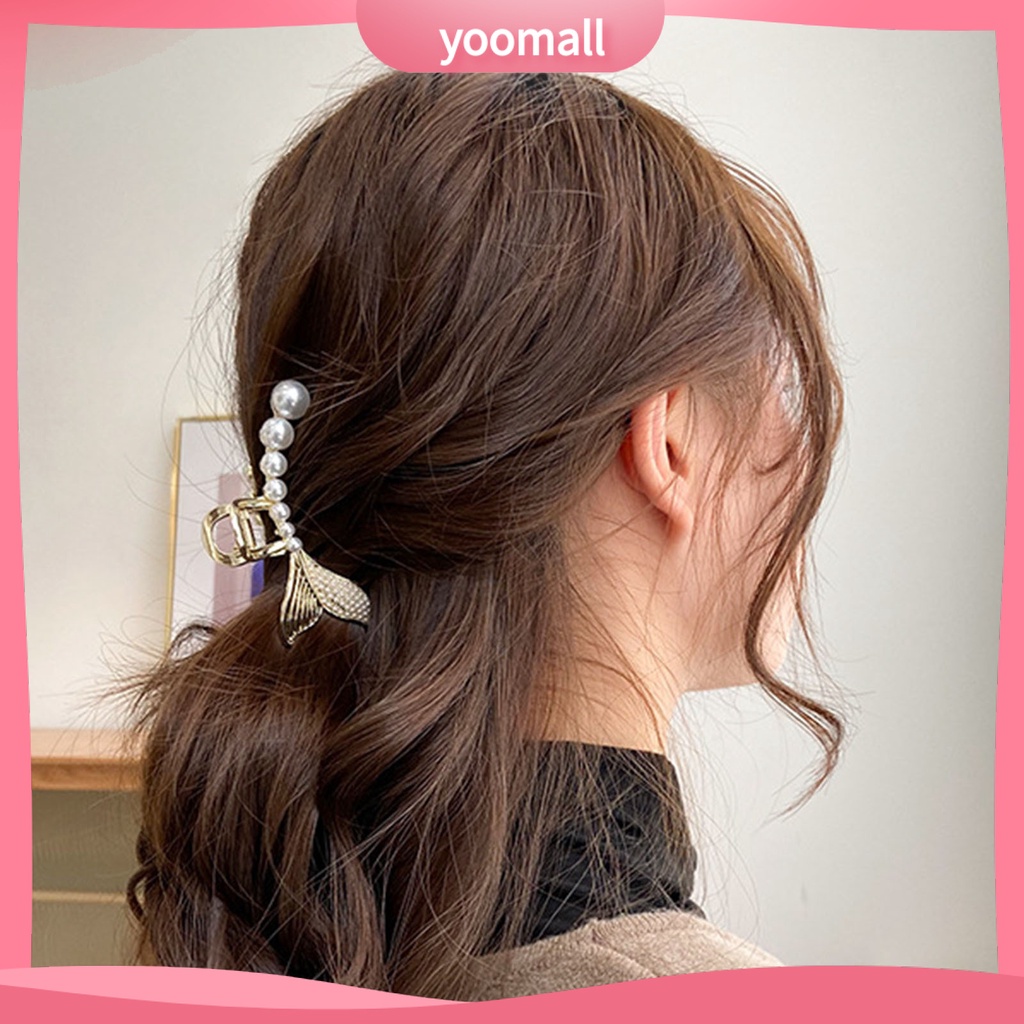 Kẹp Tóc Đuôi Cá Đính Ngọc Trai Nhân Tạo Đa Năng Thời Trang Cho Nữ