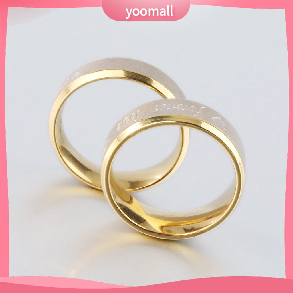 [YM] Nhẫn Hình Trái Tim Không Mùi Thoải Mái Phù Hợp Làm Quà Sinh Nhật Cho Cặp Đôi
