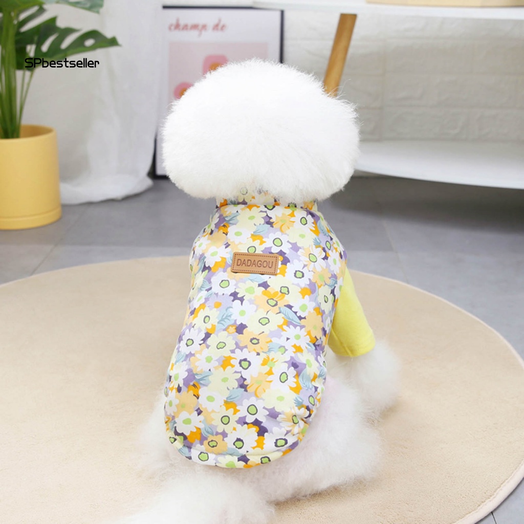 Áo Khoác Không Tay Giữ Ấm Màu Sắc Tươi Sáng Đáng Yêu Cho Thú Cưng