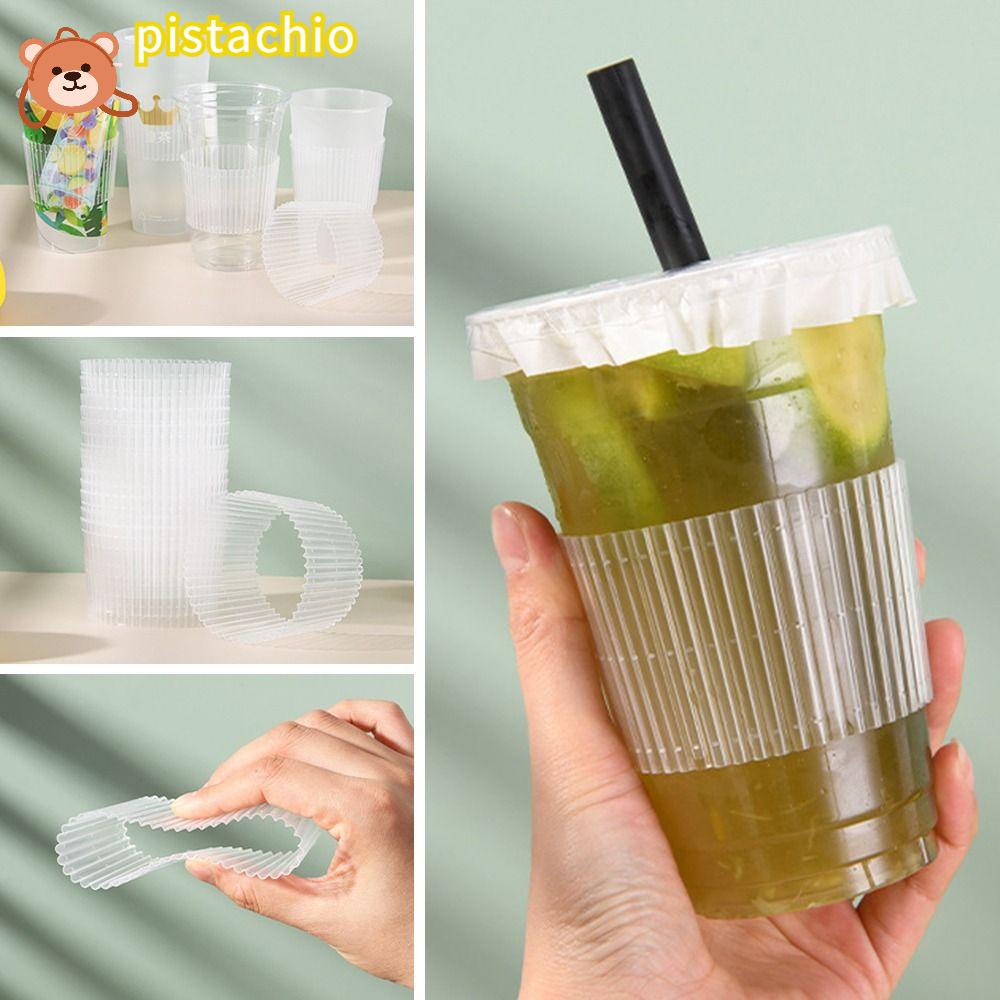 PISTA Set 50 Tấm Lót Cốc Trong Suốt Cách Nhiệt Chống Trượt Tiện Dụng
