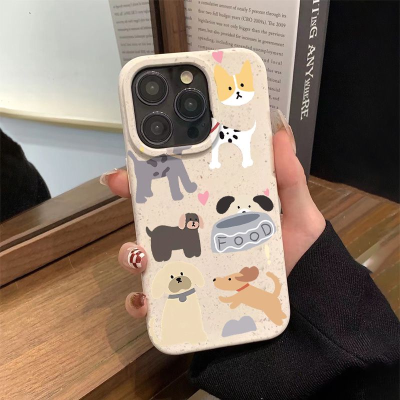 Ốp Điện Thoại Mềm Chống Sốc In Hình Chú Cún Đơn Giản Cho Iphone 11 12 14Promax 137 8 PRDI