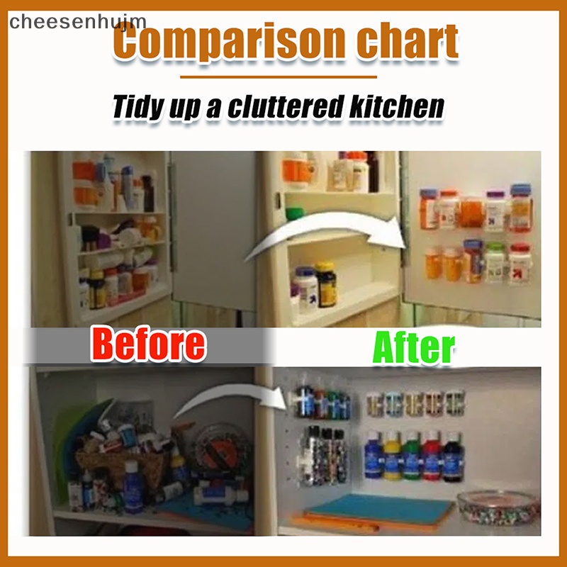 Giá Đựng Lọ Gia Vị Bằng Nhựa Có Móc Treo Tiện Dụng Cho Nhà Bếp