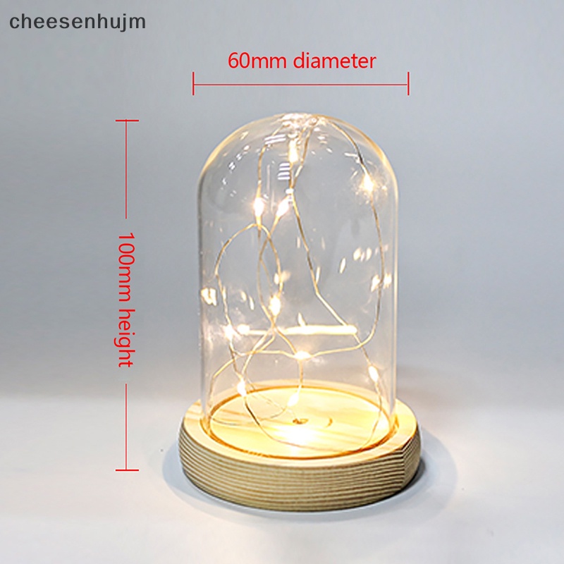 Đế Vòm Thủy Tinh Có Đèn LED Dùng Trang Trí Phòng Ngủ DIY